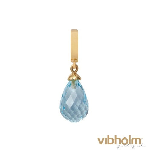 Christina Jewelry & Watches - Sky Topaz Drop - forgyldt sølv